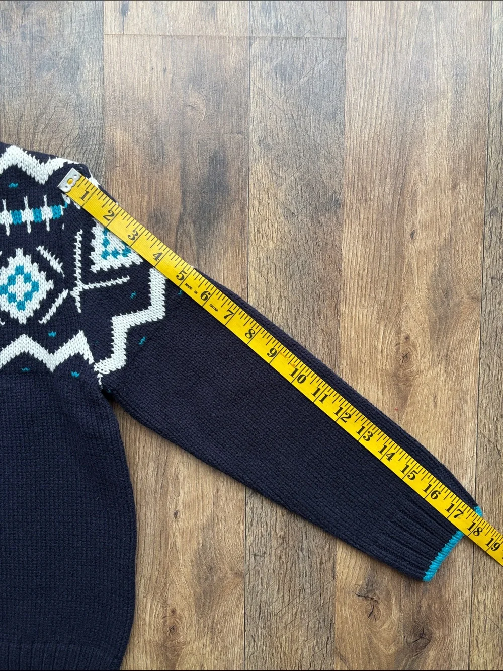 Gymboree Blue White Nordic Fair Isle Pullover Quarter Zip Winter Cozy Sweater